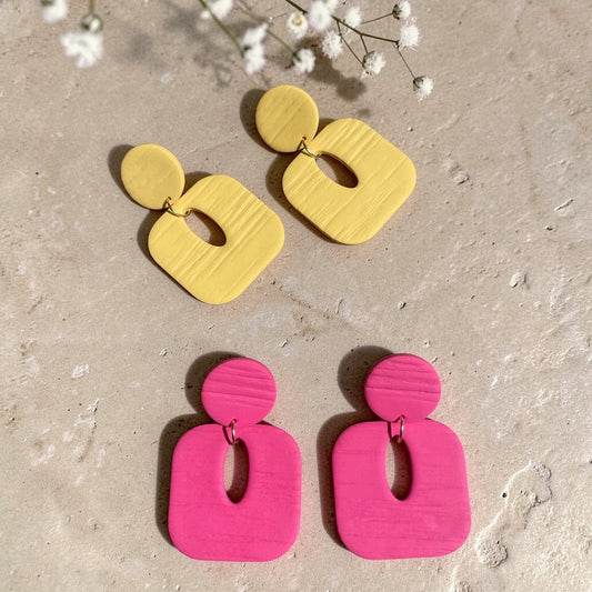 Boucles d'oreilles Lena - Jonquille